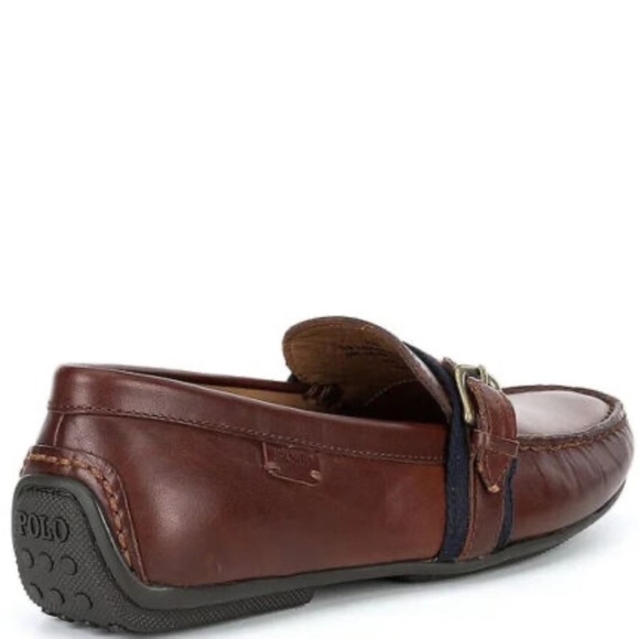 Polo Ralph Lauren Men's Riali Drivers Leather Loafer Shoes - Picture 2 of 10